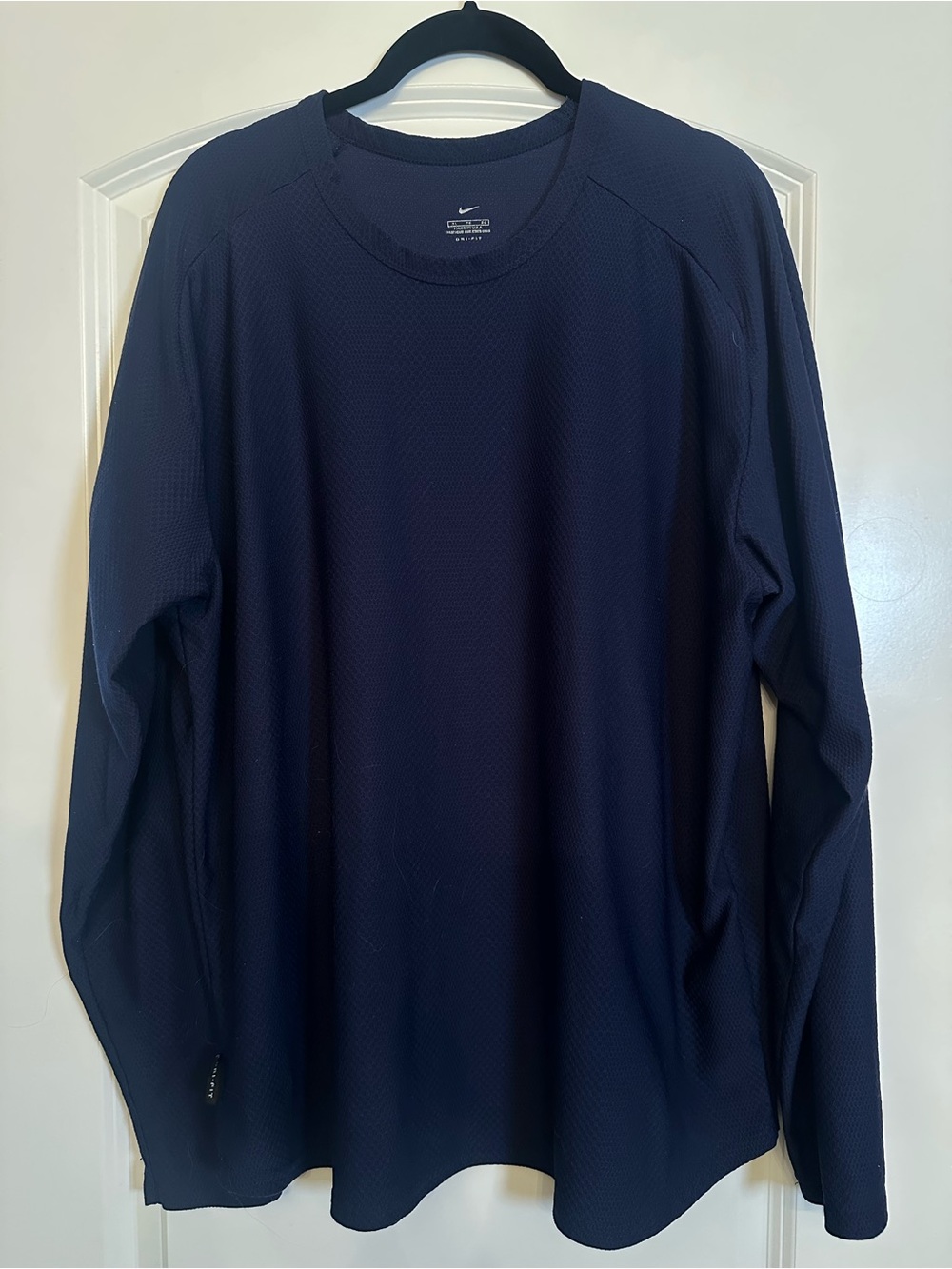 Nike Men’s Long Sleeve Performance Crew - Navy Blue XL